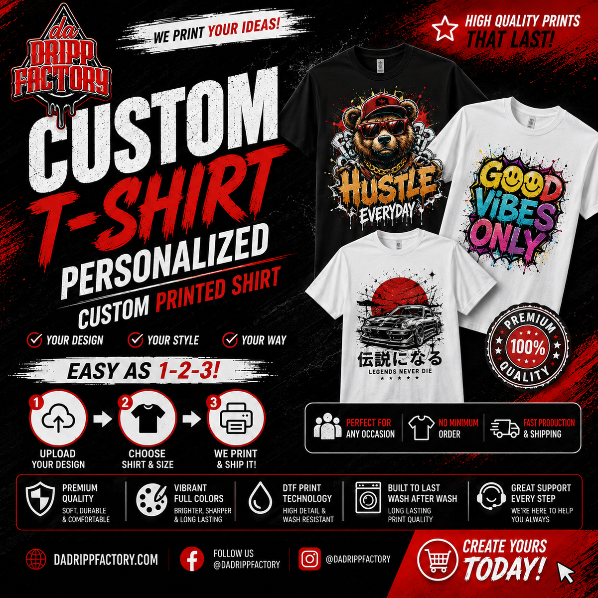 Custom T-Shirt – Personalized Custom Printed Shirt Main image