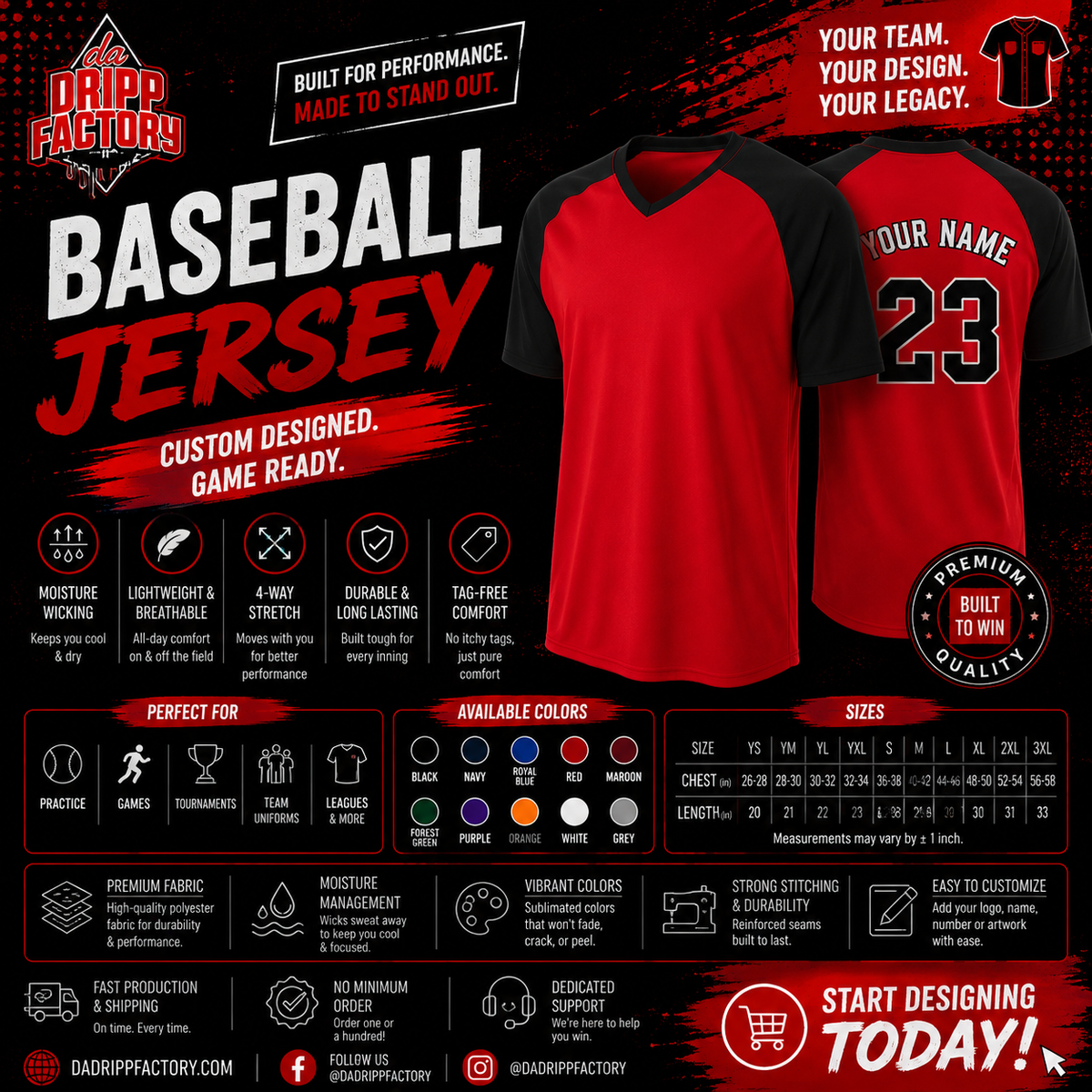 Baseball jersey