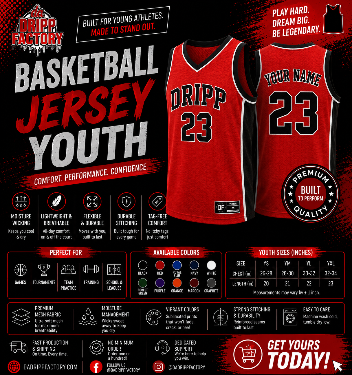 Basketball Jersey Youth Secondary image