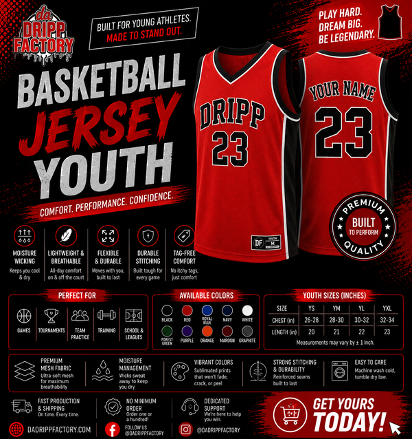 Basketball Jersey Youth