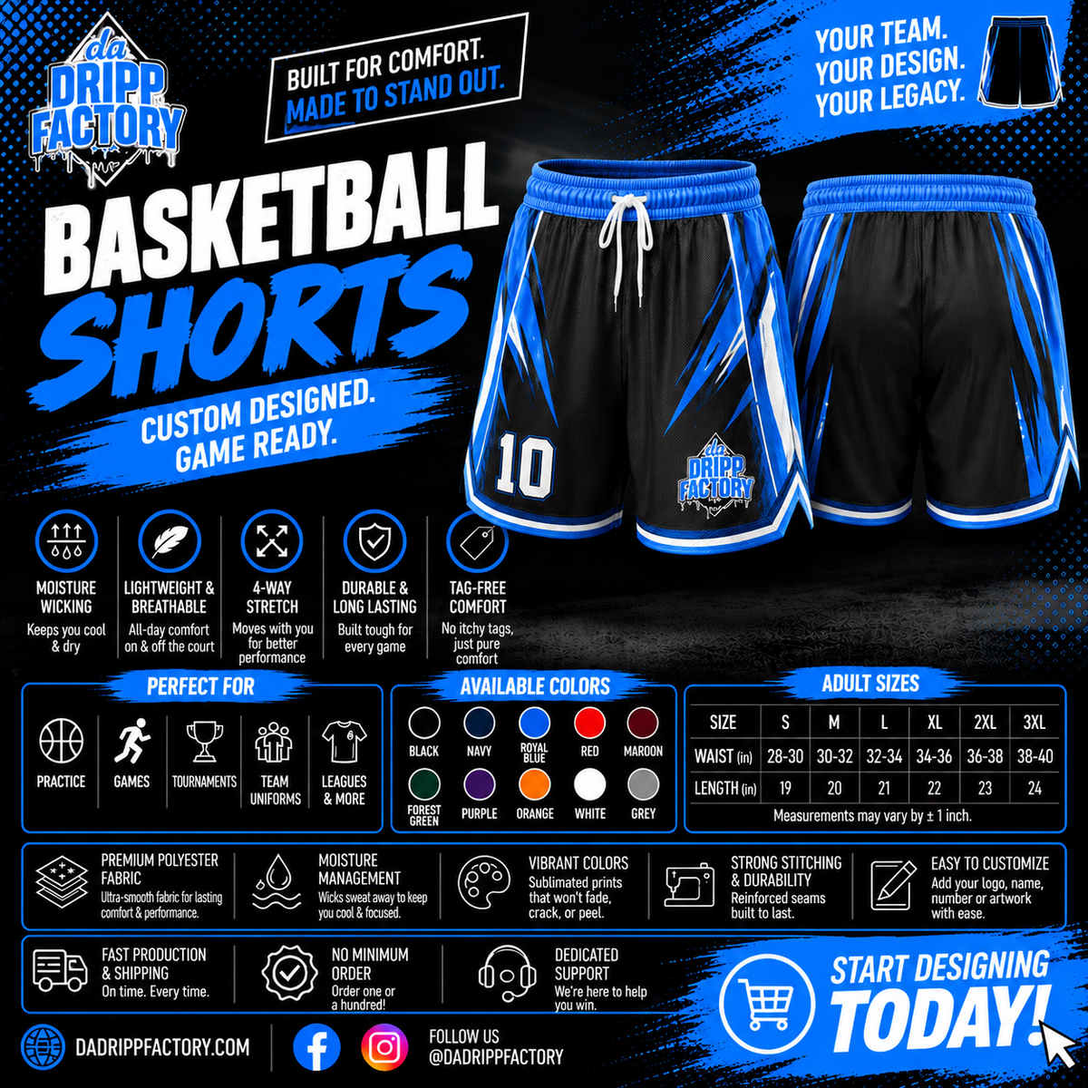 Basket ball shorts