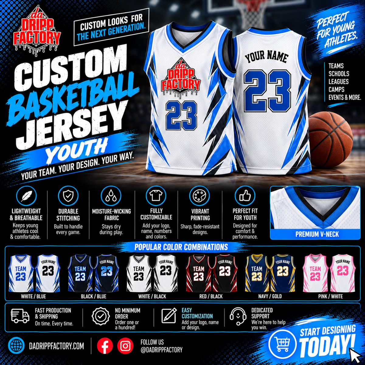 Basketball Jersey Youth Main image